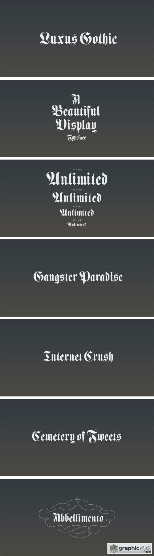 Luxus Gothic Typeface