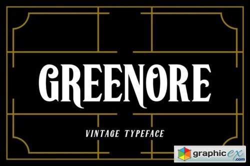 Greenore Font Family - 2 Fonts