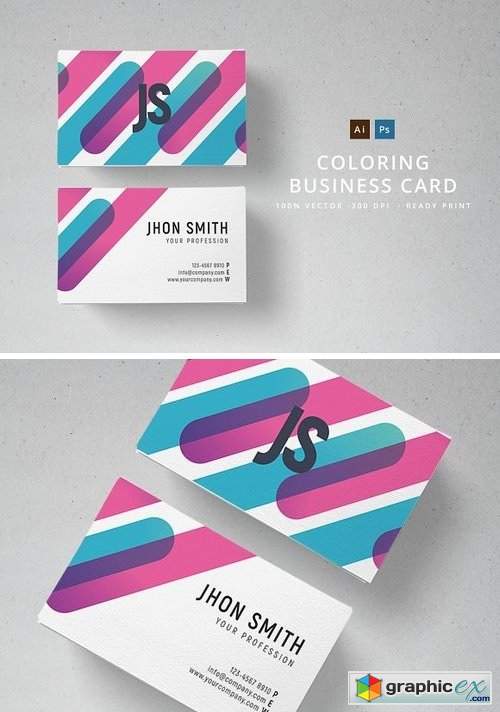Coloring Business Card