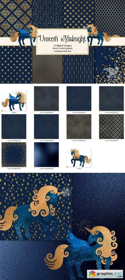 Unicorn Midnight Graphics