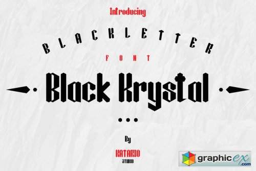 Black Krystal Font Family - 3 Fonts