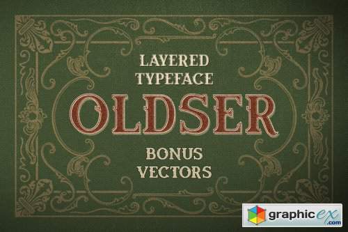 Oldser Font Family - 7 Fonts