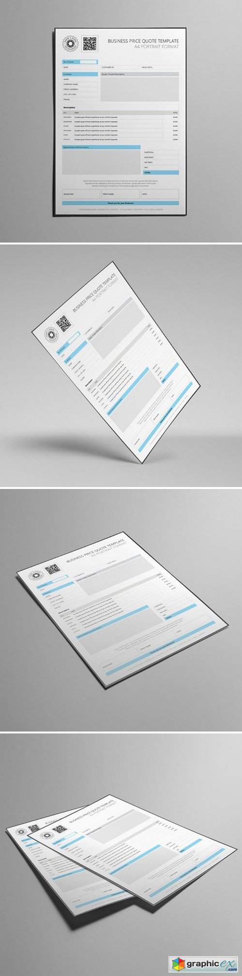 KeBoto - Biz Price Quote A4 Template