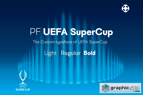 PF UEFA SuperCup - The Custom UEFA Typeface of UEFA SuperCup