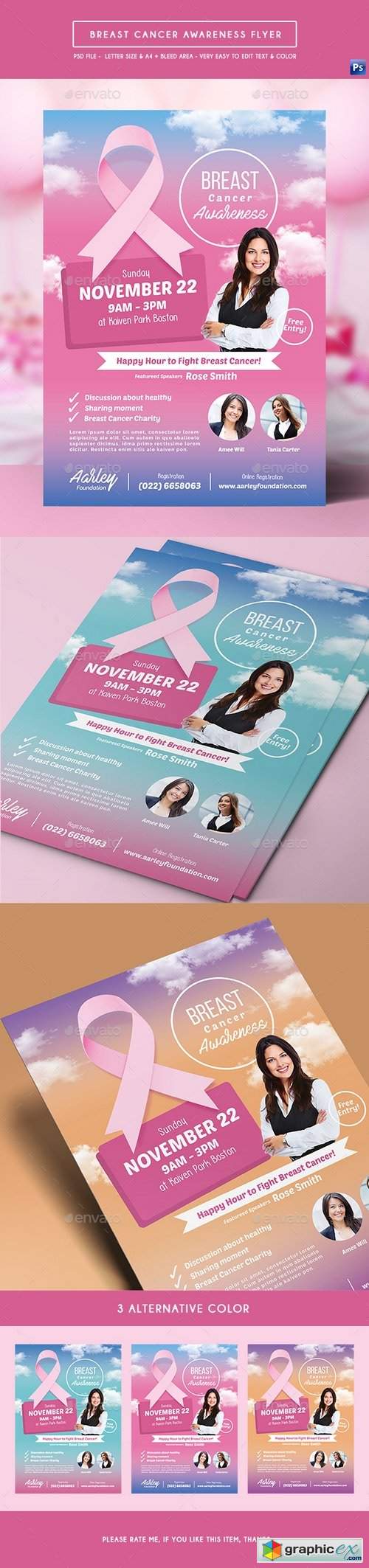 Breast Cancer Awareness Flyer 19263198
