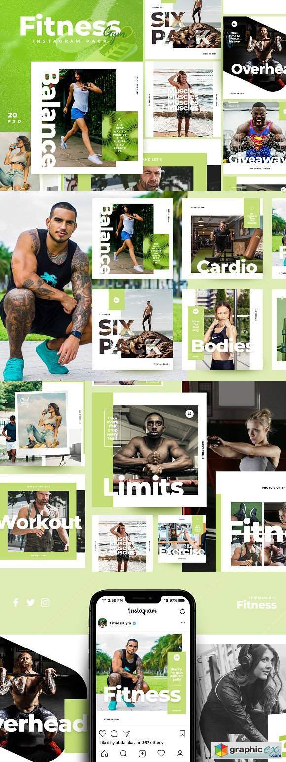 Fitness & Gym instagram pack