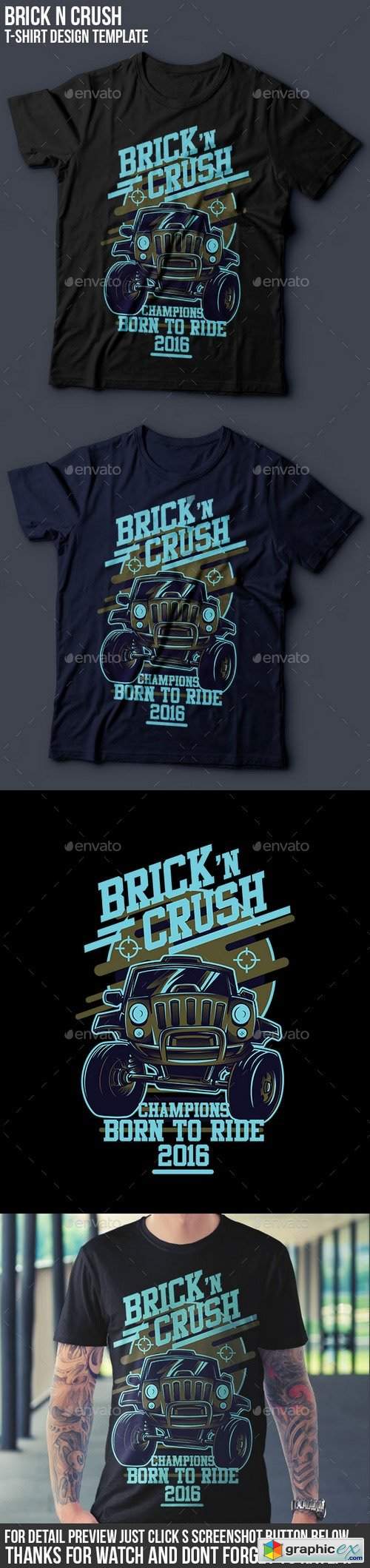 Brick n Crush T-Shirt Design