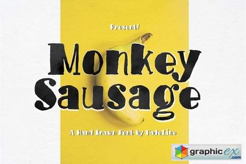 Monkey Sausage! Funny Font