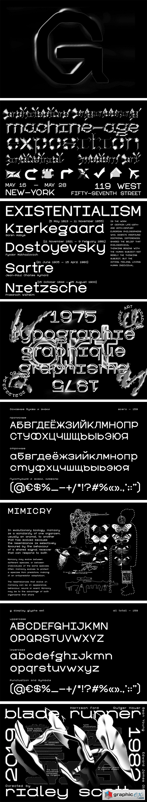 G Display Font Family
