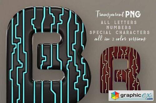 Tron Futuro – 3D Lettering