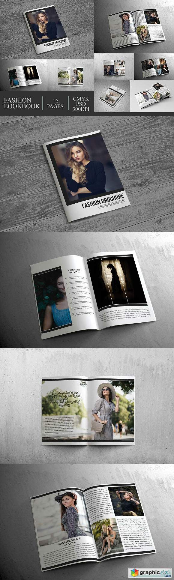 Fashion Lookbook Brochure 12 Pages