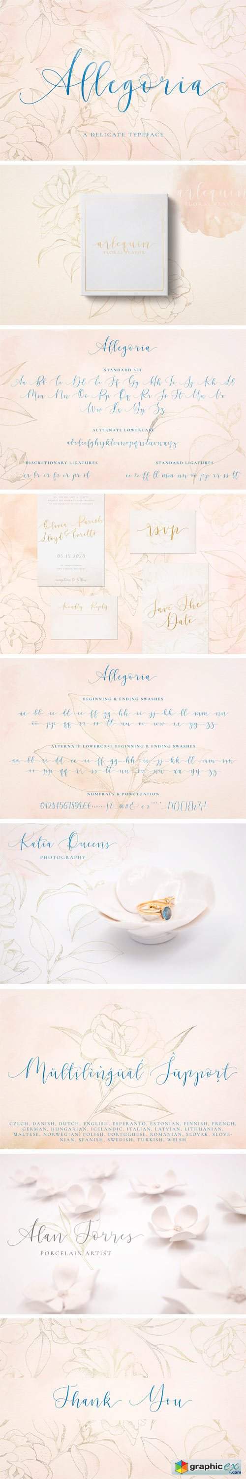 Allegoria - Elegant Calligraphy Font