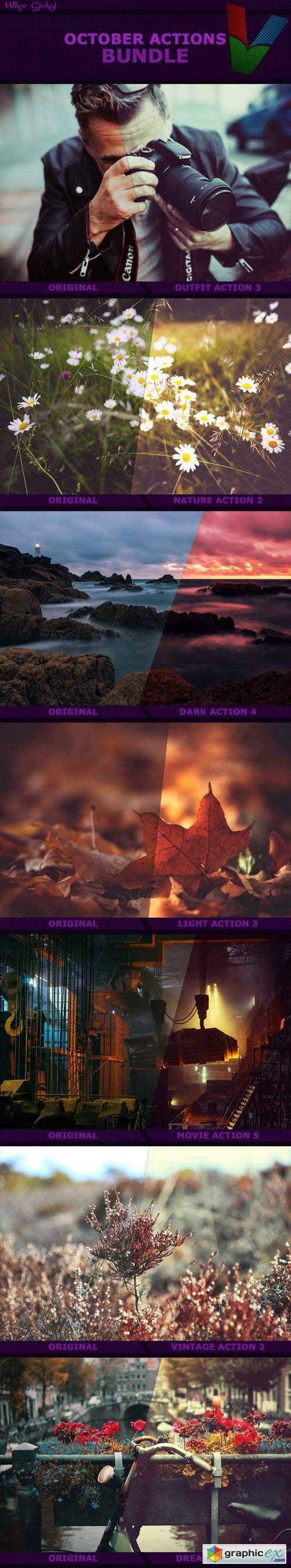 October Photoshop Actions Bundle