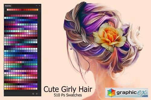Cute Girly Hair Swatches
