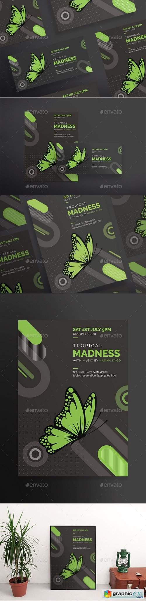 Tropical Madness Flyers