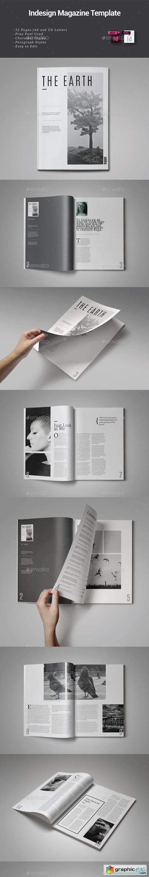 32 Pages Indesign Magazine Template