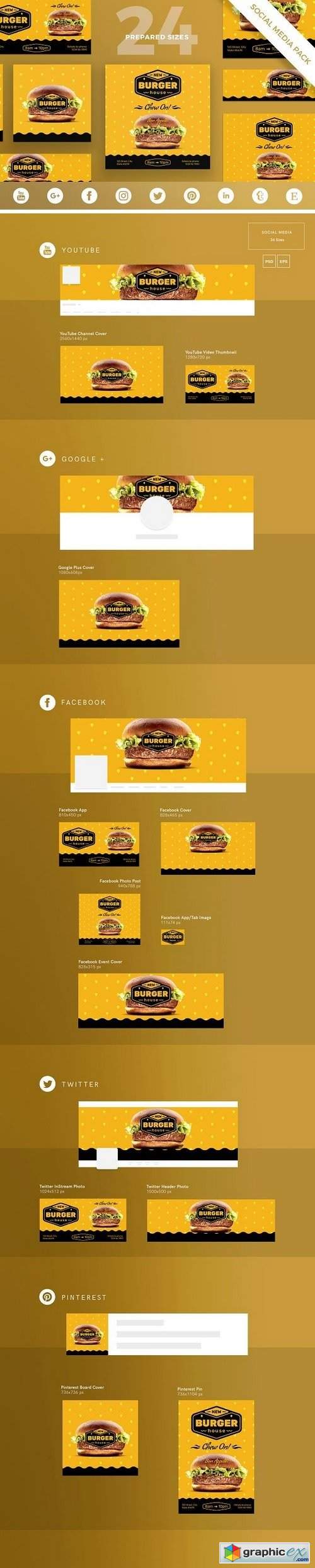 Burger House Social Media Pack