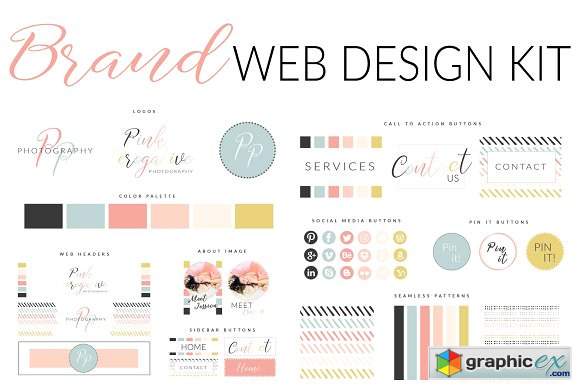 Web Branding Kit - Pink Perogative