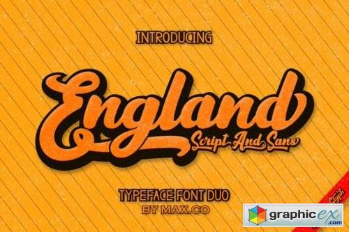 England Script Font Family - 4 Fonts