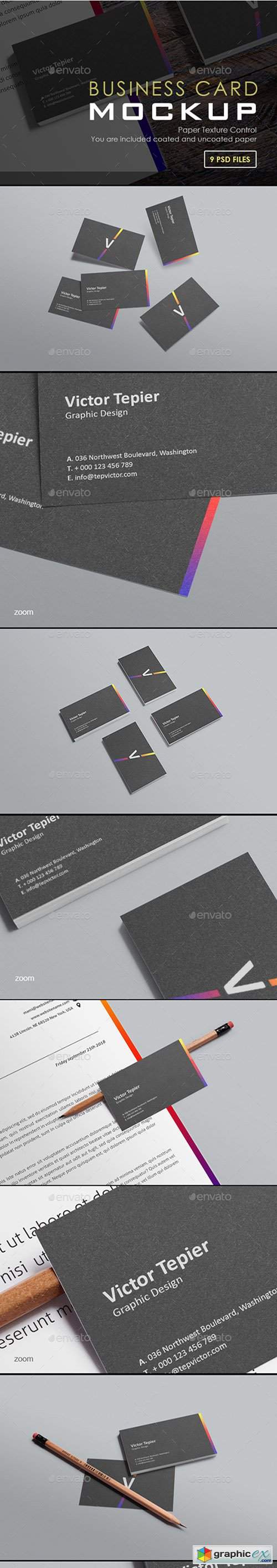 Business Card Mock-Ups / Stack Edition