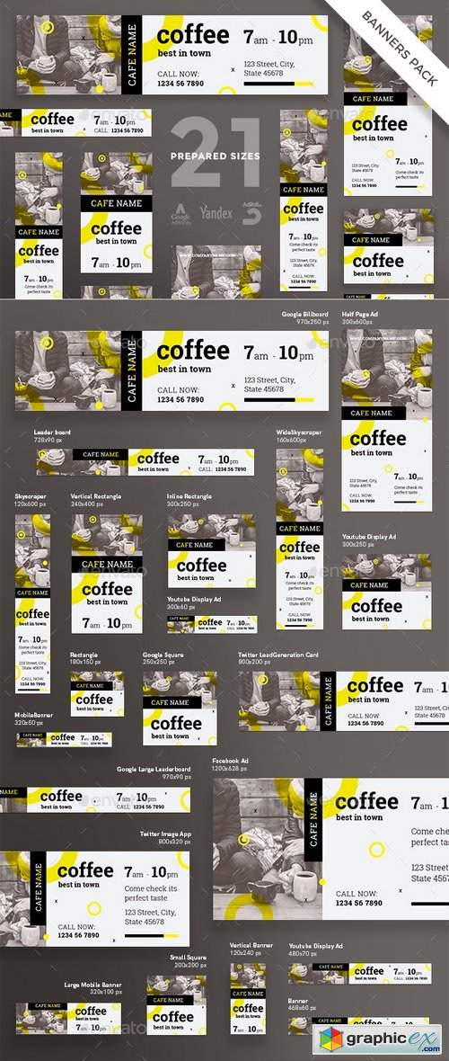 Coffee Shop Banner Pack 20878063