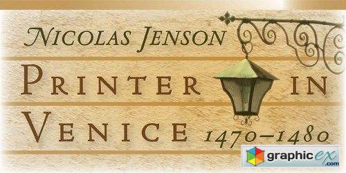 Nicolas Jenson SG Font Family - 10 Fonts