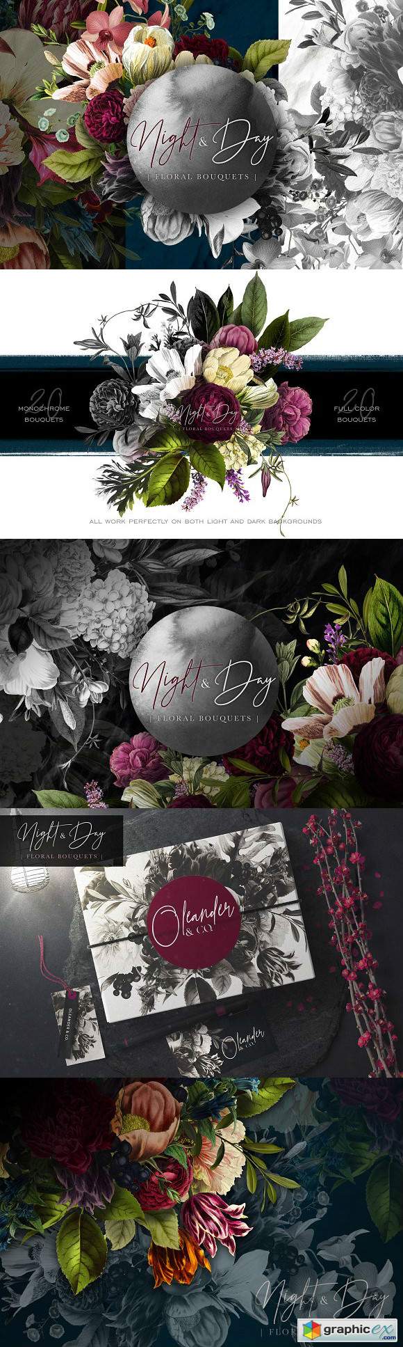 Night and Day Floral Bouquets