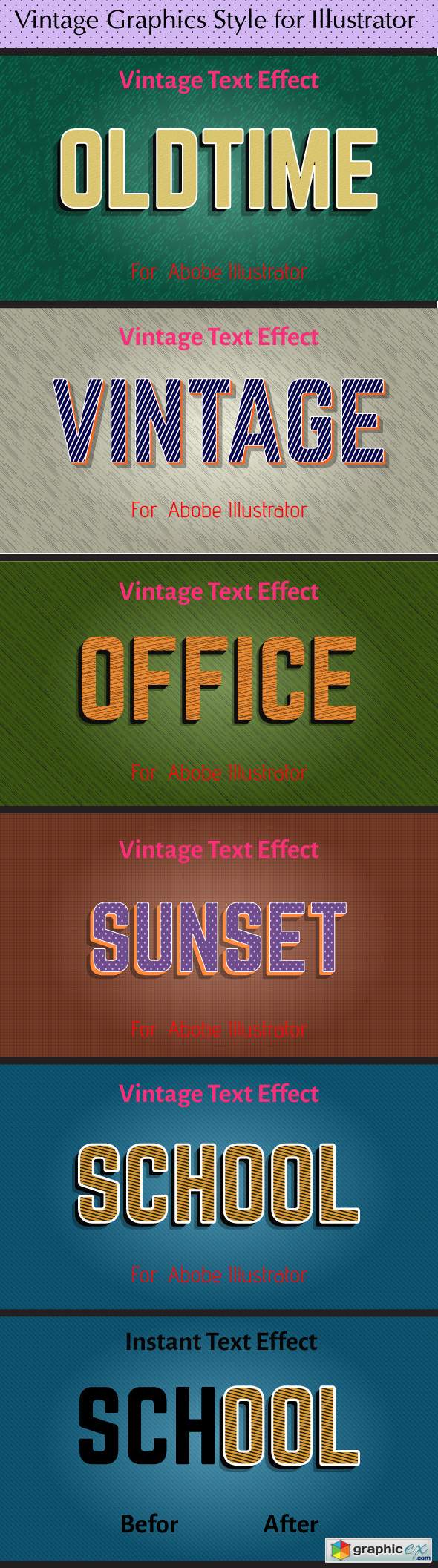 Vintage Graphics Style for Illustrator