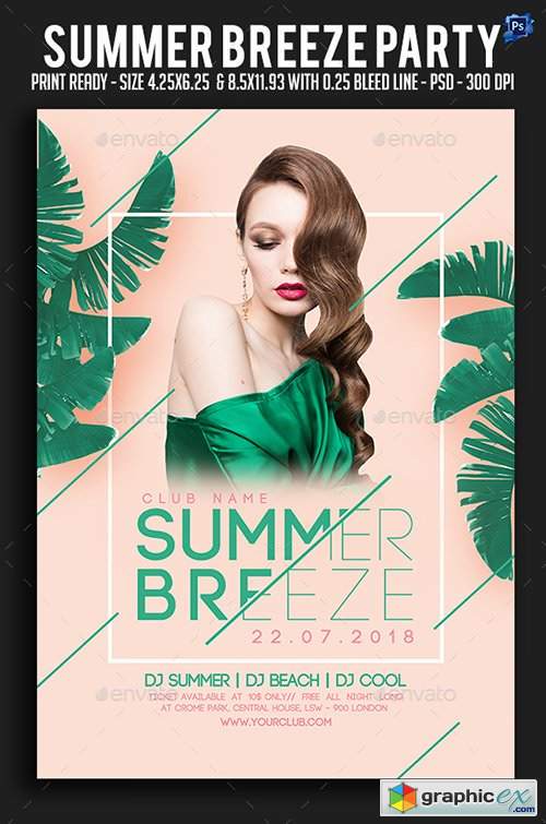 Summer Breeze Party Flyer