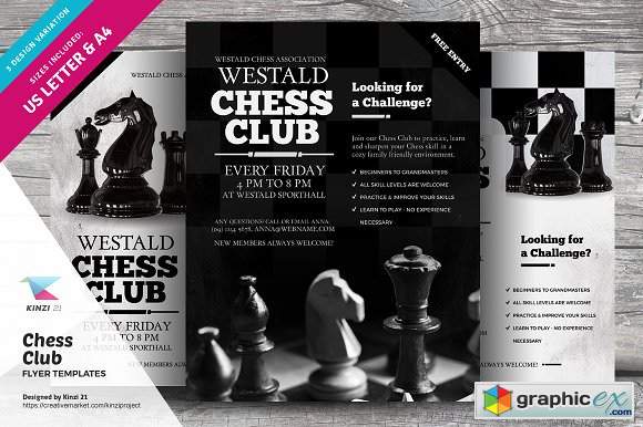 Chess Club Flyer Templates