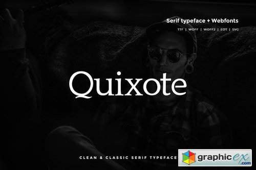 Quixote - Classic Serif Typeface + WebFont