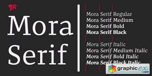 Mora Serif Font Family - 8 Fonts