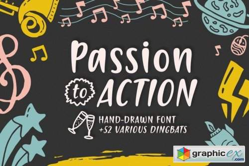 Passion to Action - 2 Fonts