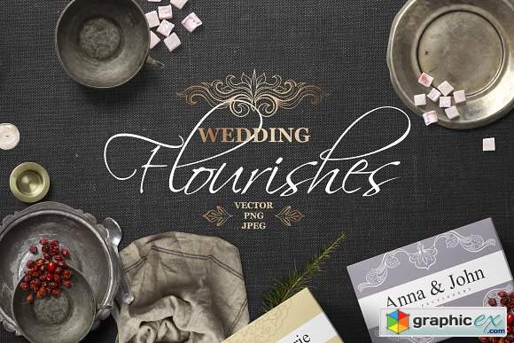 Vintage Wedding Flourishes Bundle