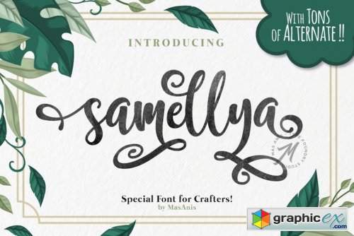 Samellya Font Family - 2 Fonts