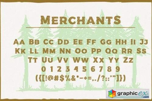 Merchant Family - 6 Fonts
