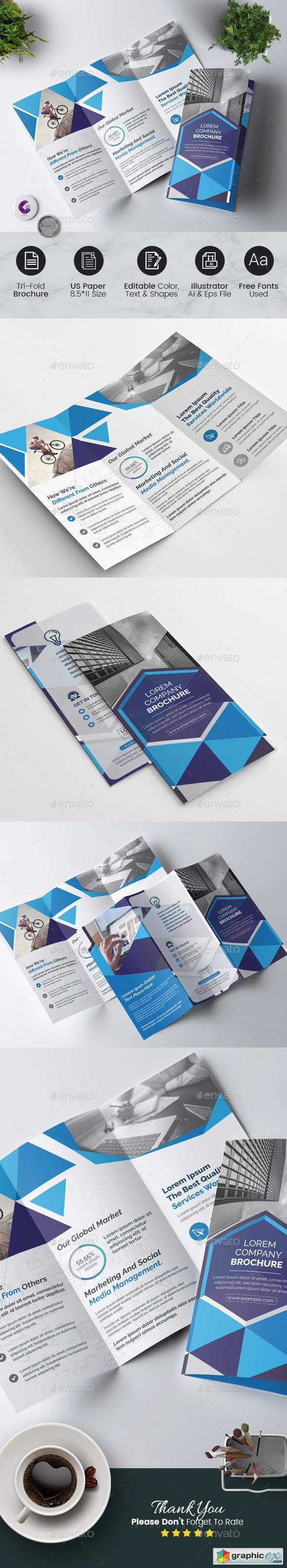 Geometric Tri-Fold Brochure 22568846