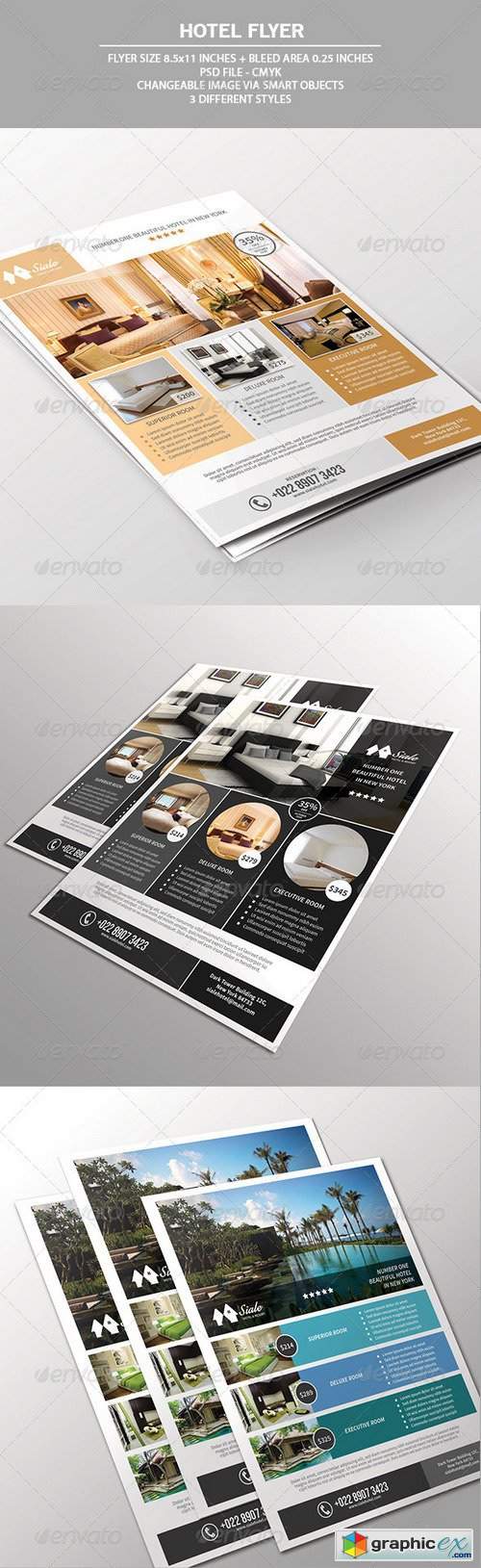 Hotel Flyer Template 7528621