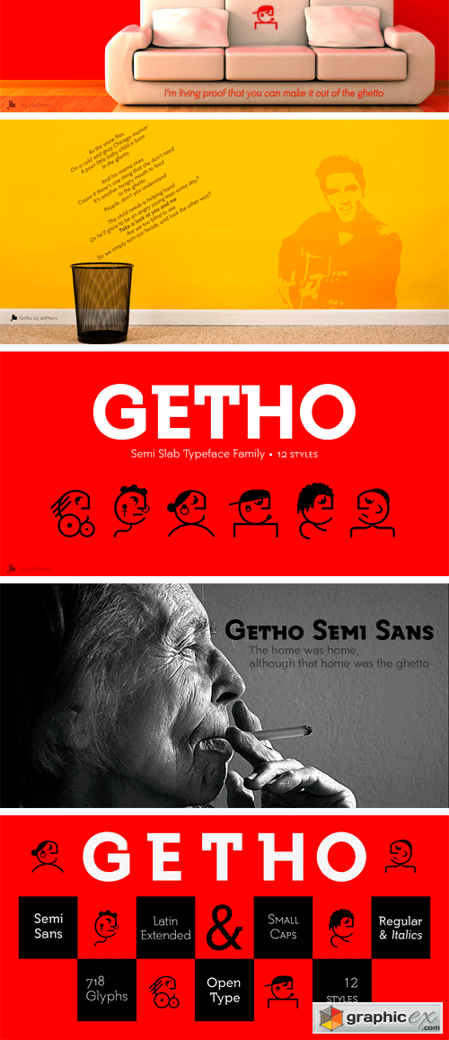 Getho Semi Sans Font Family