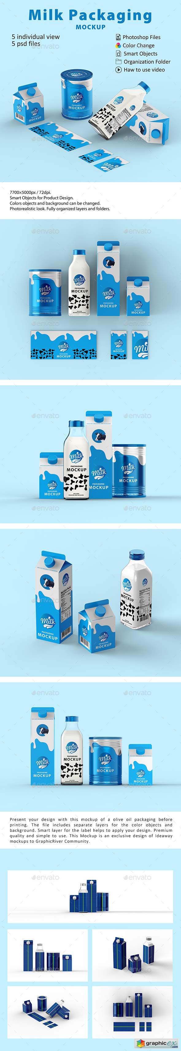 Milk Packaging Mockup 22633126