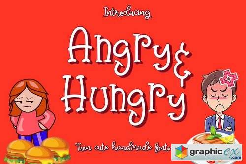 Angry & Hungry Twin Cute Fonts