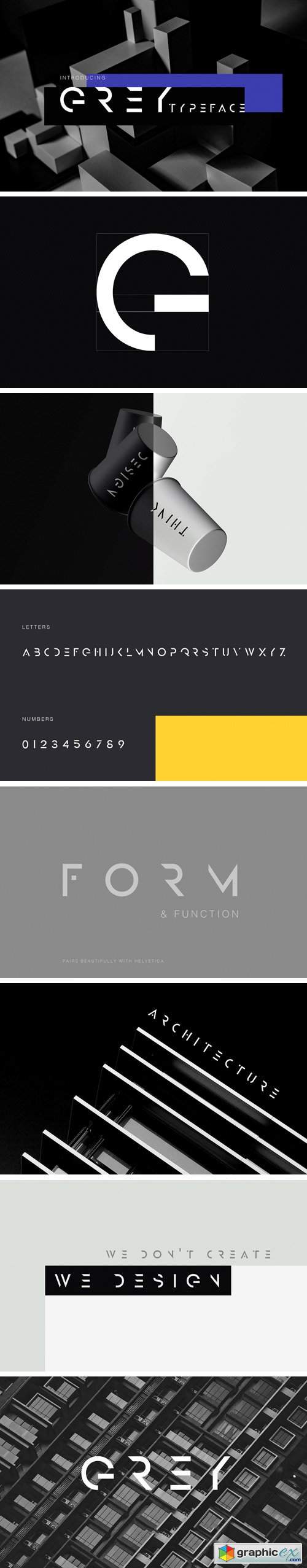 Grey Typeface