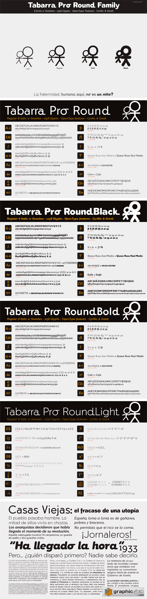Tabarra Pro Round Font Family