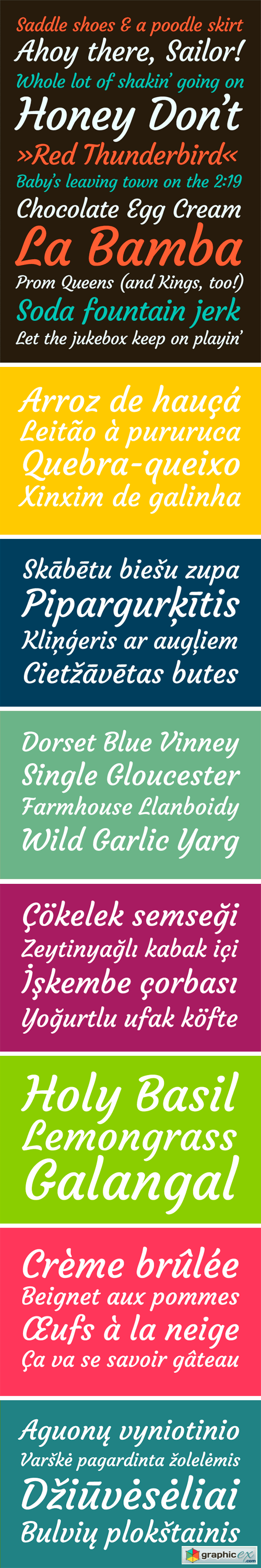 Courgette Typeface
