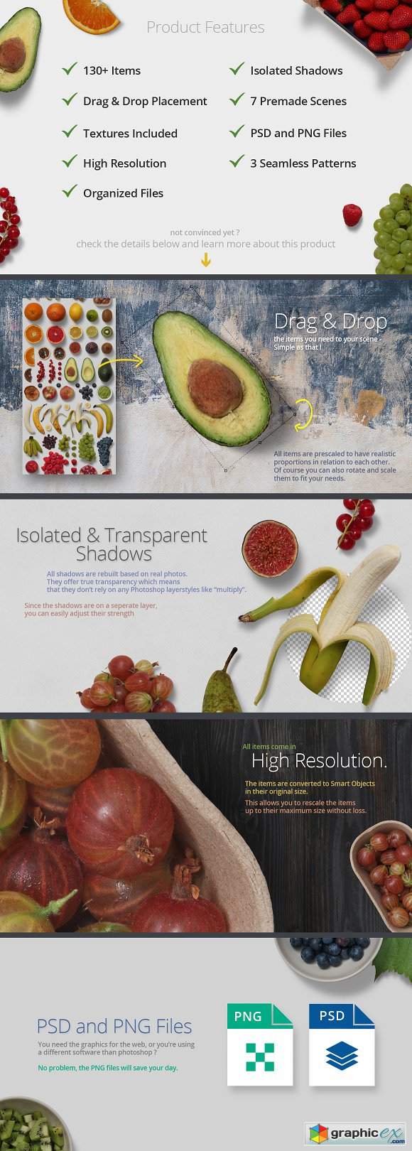 Fruits - Isolated Food Items