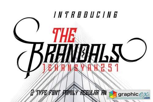 The Brandals Font Family - 2 Fonts
