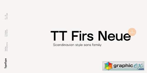TT Firs Neue Font Family - 18 Fonts