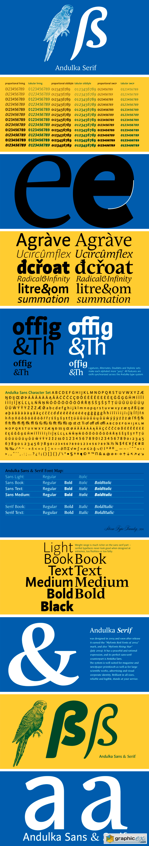 Andulka Serif Font Family