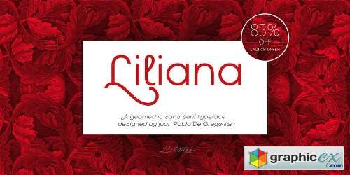 Liliana Font Family - 18 Fonts