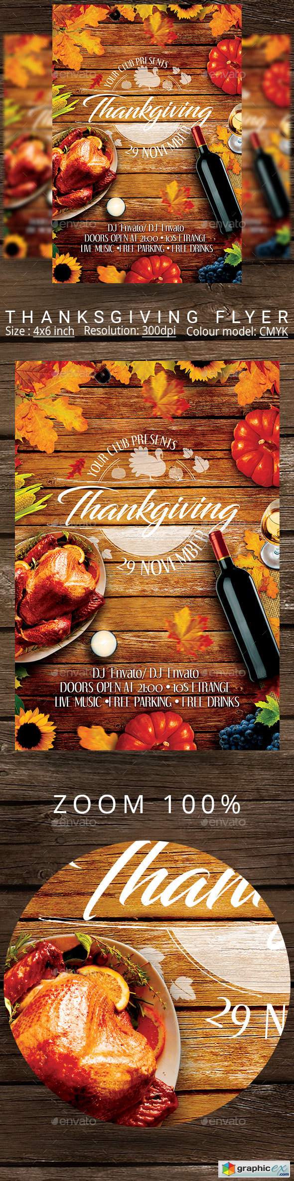 Thanksgiving Dinner Flyer 22650983